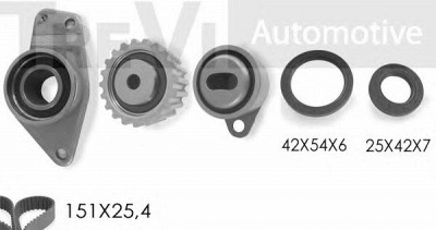 TREVI AUTOMOTIVE kd1018s -  Комплект ремня ГРМ